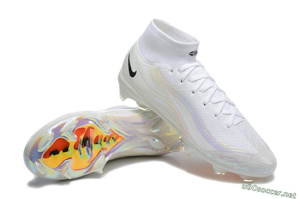 Men's Nike Air Zoom Mercurial Superfly 10 Elite FG Football Boots - White/Black 4