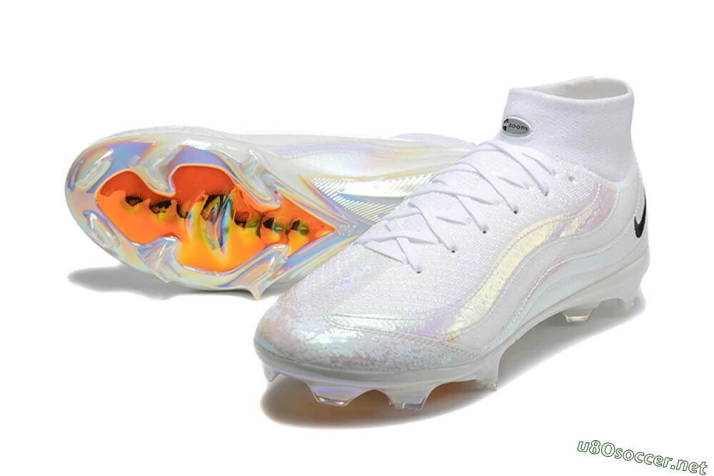 Men's Nike Air Zoom Mercurial Superfly 10 Elite FG Football Boots - White/Black 3