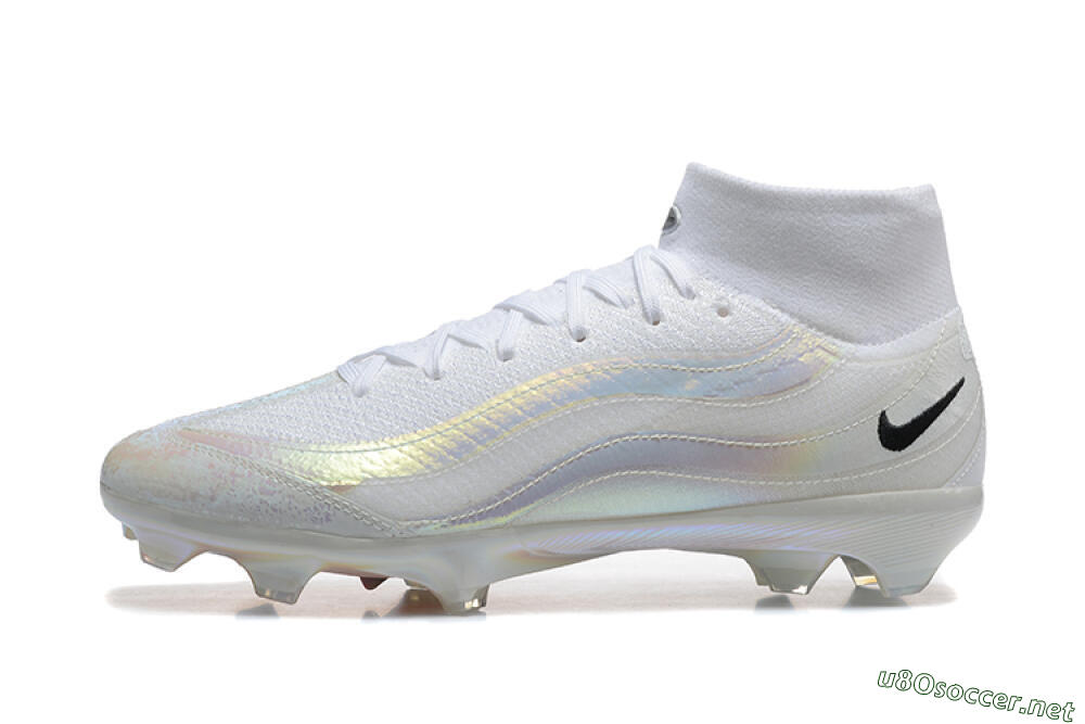 Men's Nike Air Zoom Mercurial Superfly 10 Elite FG Football Boots - White/Black 0