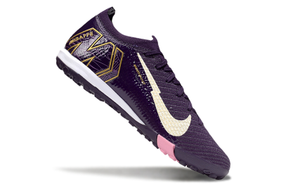 Men's Nike Air Zoom Mercurial Vapor 16 Elite TF Football Shoes - Purple/White/Gold