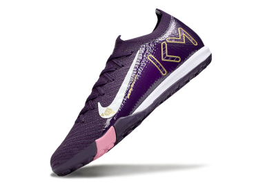 Men's Nike Air Zoom Mercurial Vapor 16 Elite TF Football Shoes - Purple/White/Gold
