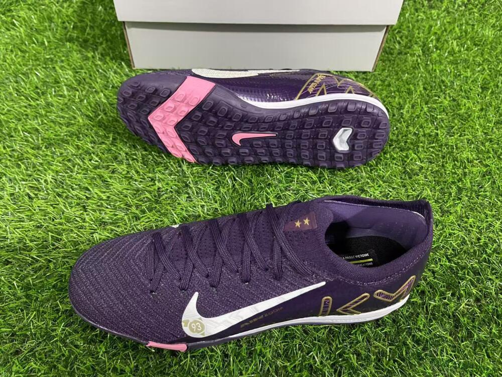 Men's Nike Air Zoom Mercurial Vapor 16 Elite TF Football Shoes - Purple/White/Gold