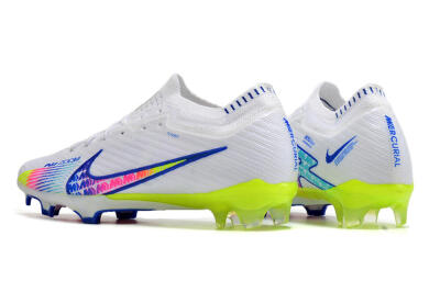 Men's Nike Air Zoom Mercurial Vapor 15 Elite FG Football Boots - White/Blue/Pink/Yellow