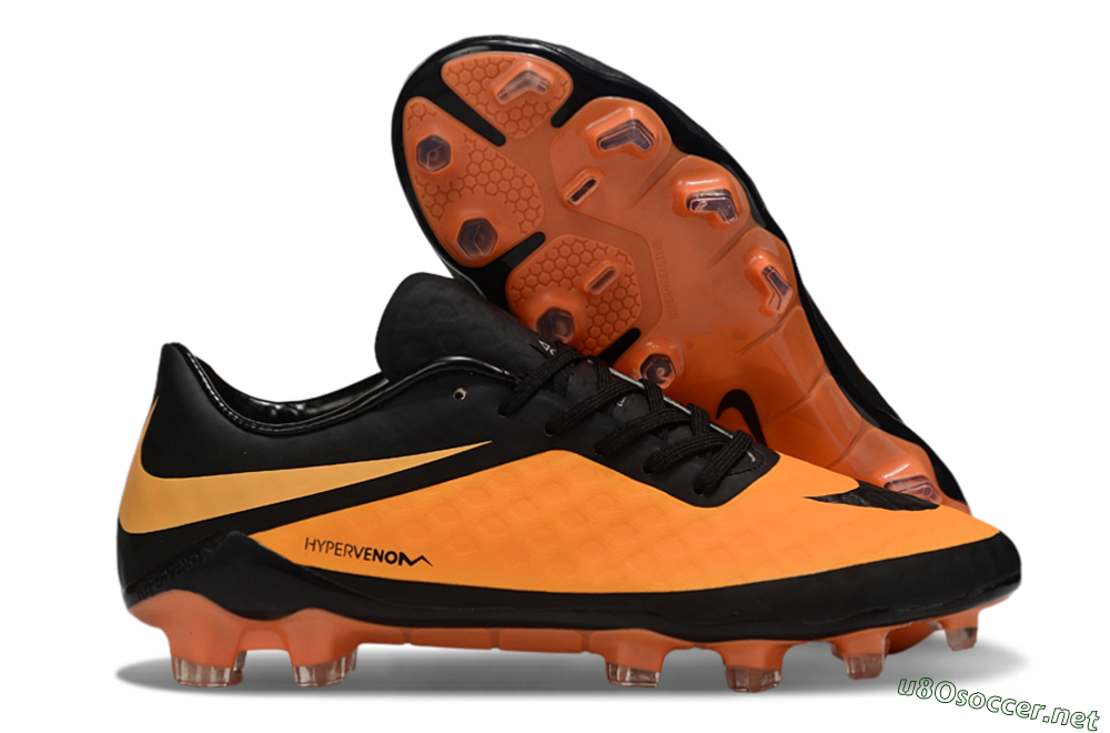 Men's Nike Hypervenom Phantom FG Football Boots - Orange/Black 2