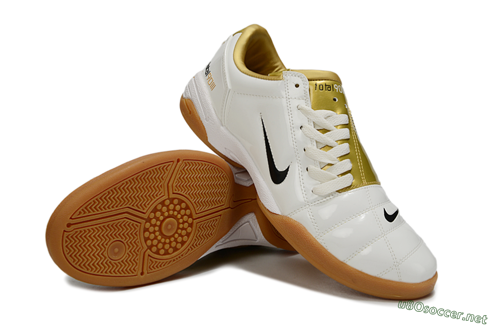 Men's Nike Total 90 III IC Football Shoes - Beige/Black/White 4