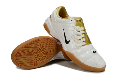 Men's Nike Total 90 III IC Football Shoes - Beige/Black/White