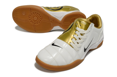 Men's Nike Total 90 III IC Football Shoes - Beige/Black/White