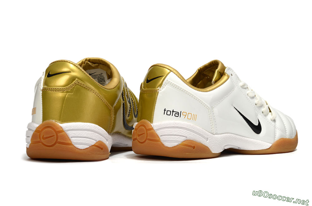 Men's Nike Total 90 III IC Football Shoes - Beige/Black/White 7