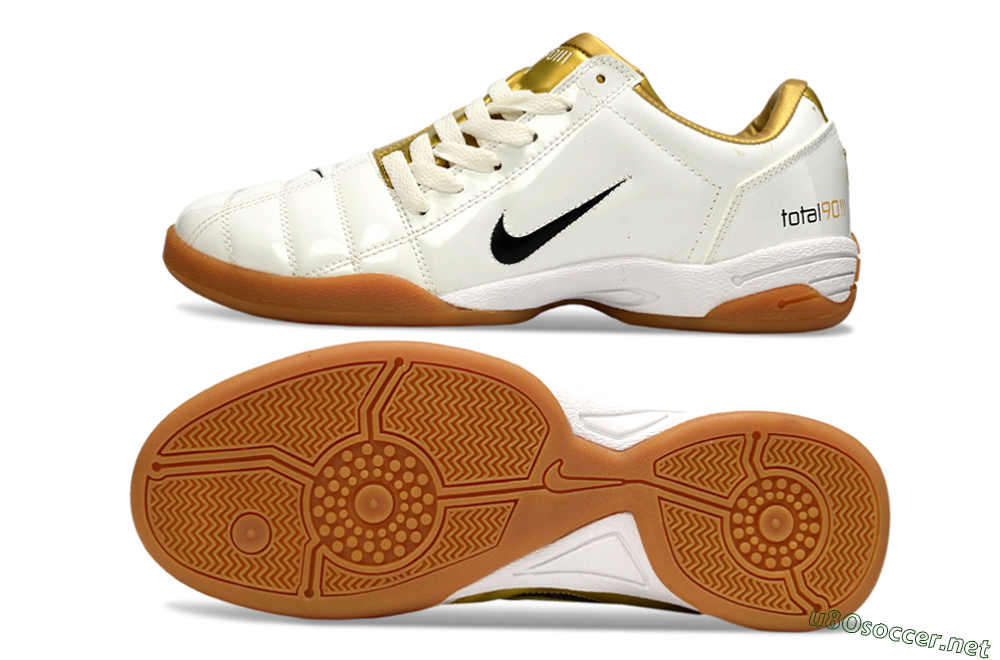Men's Nike Total 90 III IC Football Shoes - Beige/Black/White 1