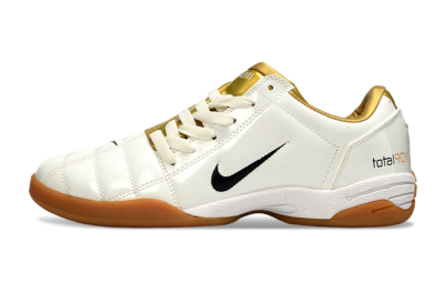 Men's Nike Total 90 III IC Football Shoes - Beige/Black/White