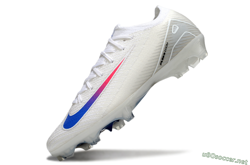 Unisex Nike Air Zoom Mercurial Vapor 16 Elite FG Football Boots - White/Blue/Pink 6