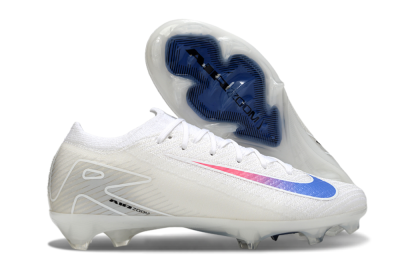 Unisex Nike Air Zoom Mercurial Vapor 16 Elite FG Football Boots - White/Blue/Pink