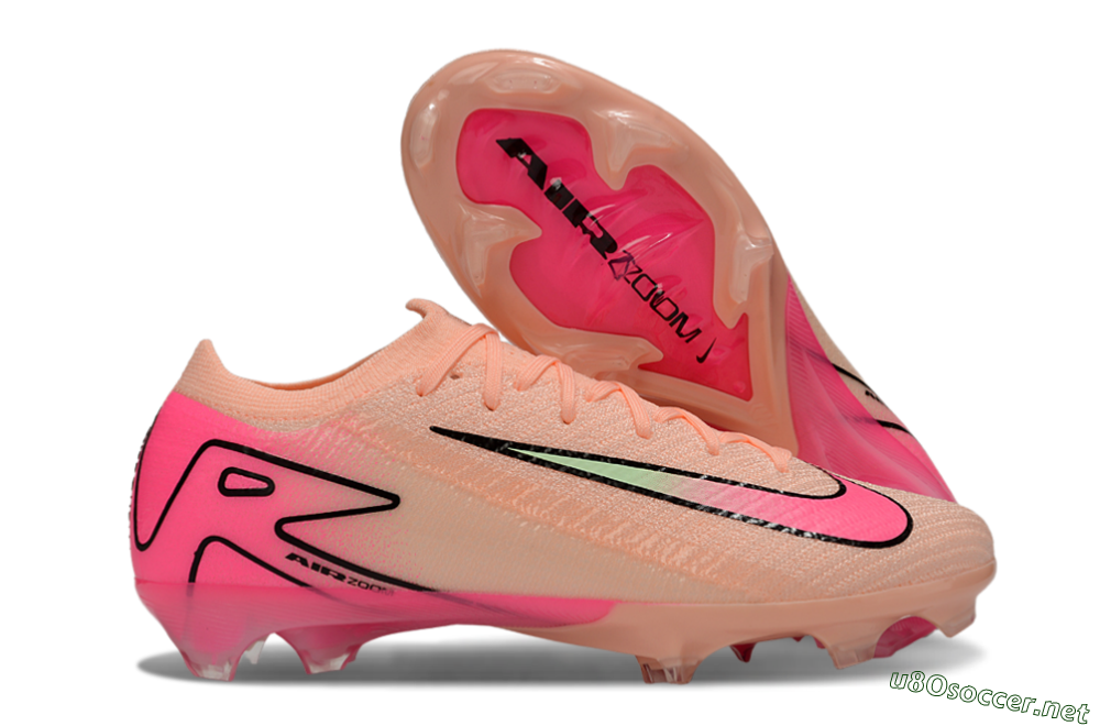 Unisex Nike Air Zoom Mercurial Vapor 16 Elite FG Football Boots - Pink/Black 2