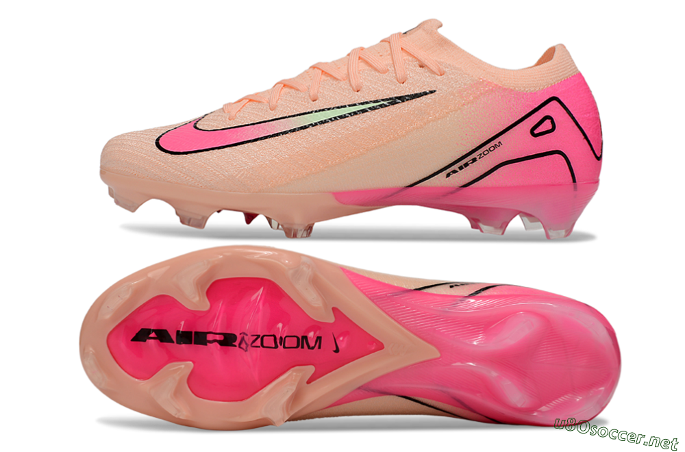 Unisex Nike Air Zoom Mercurial Vapor 16 Elite FG Football Boots - Pink/Black 1