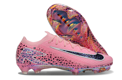 Unisex Nike Air Zoom Mercurial Vapor 16 Elite FG Football Boots - Pink/White/Leopard