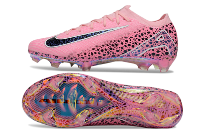 Unisex Nike Air Zoom Mercurial Vapor 16 Elite FG Football Boots - Pink/White/Leopard