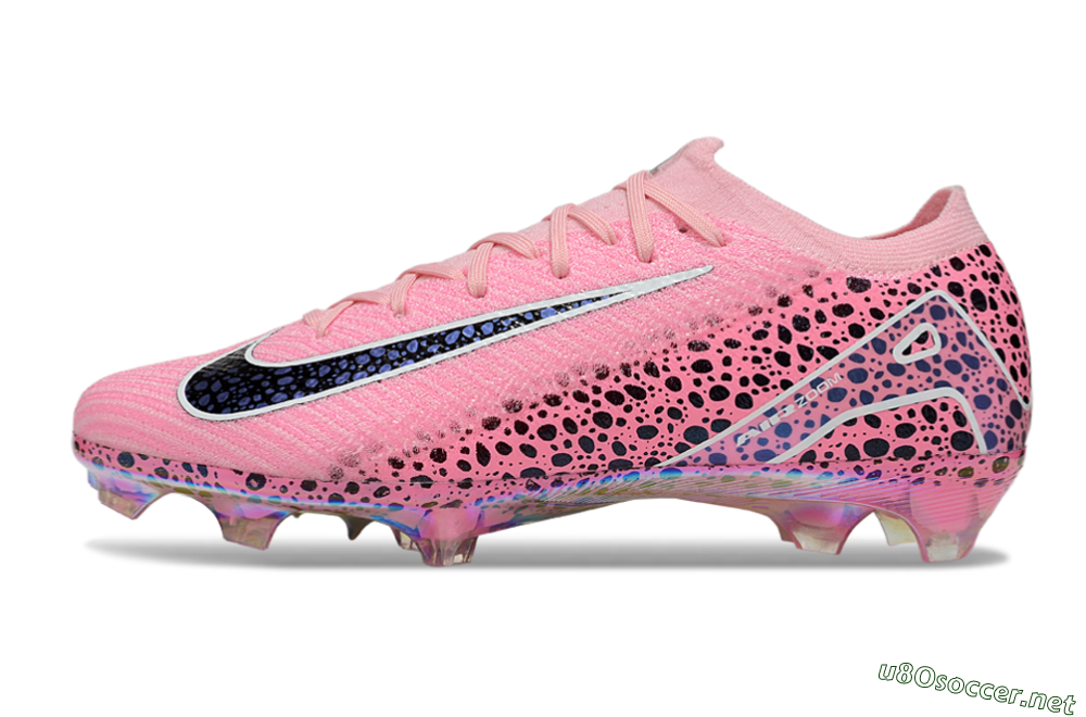Unisex Nike Air Zoom Mercurial Vapor 16 Elite FG Football Boots - Pink/White/Leopard 0