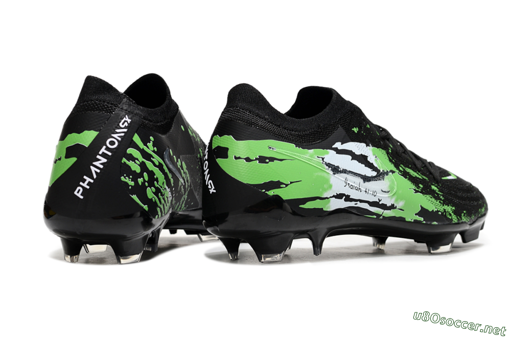 Men's Nike Phantom GX 2 Elite FG Football Boots - Black/Green/White 6