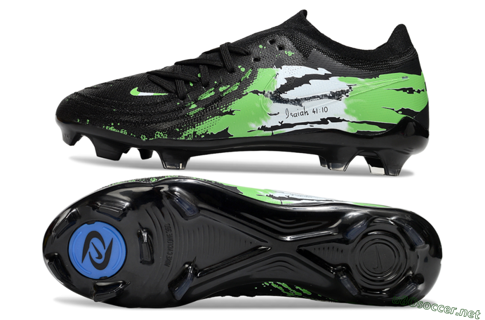 Men's Nike Phantom GX 2 Elite FG Football Boots - Black/Green/White 1
