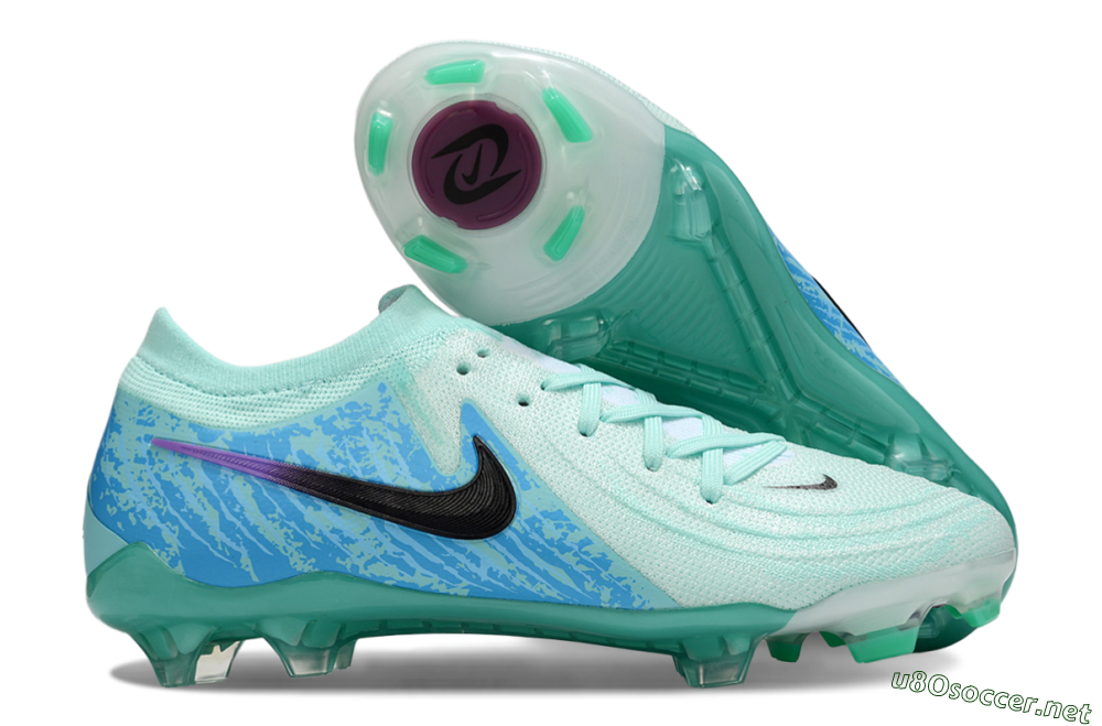 Men's Nike Phantom GX 2 Elite FG Football Boots - Jade/Blue/Black 2
