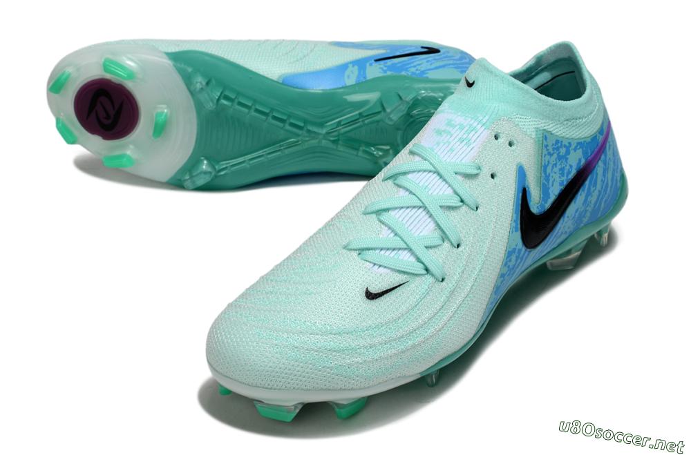 Men's Nike Phantom GX 2 Elite FG Football Boots - Jade/Blue/Black 3