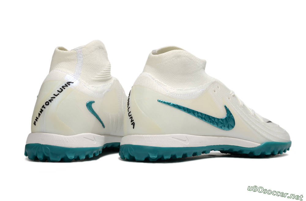 Men's Nike Phantom Luna Elite TF Football Shoes - Beige/Green 6