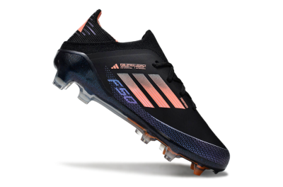Kids Adidas F50 Elite FG Football Boots - Black/Pink/Blue