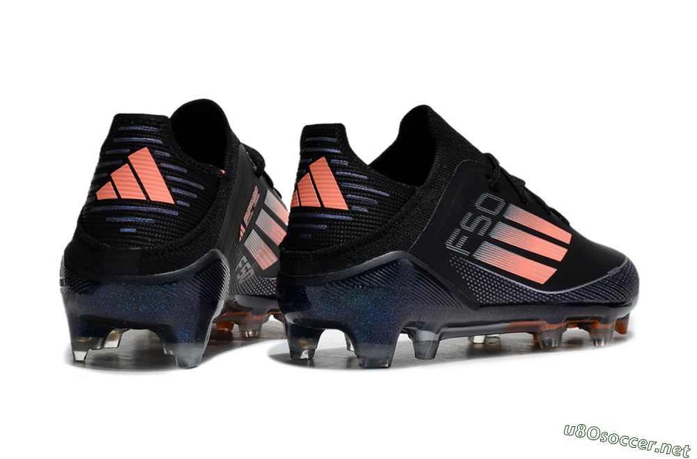 Kids Adidas F50 Elite FG Football Boots - Black/Pink/Blue 5