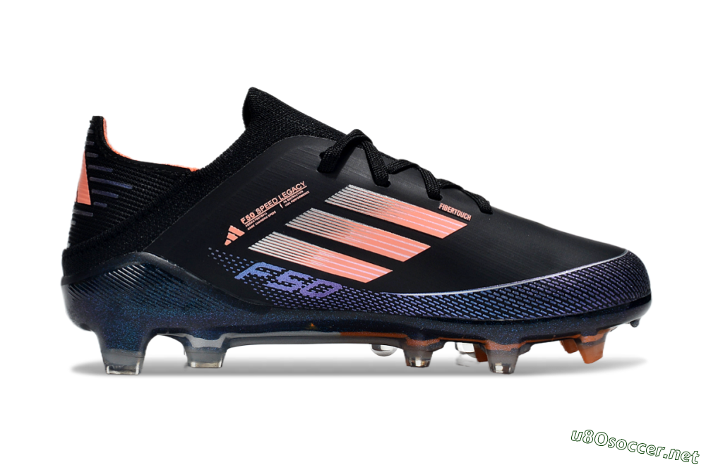 Kids Adidas F50 Elite FG Football Boots - Black/Pink/Blue 6