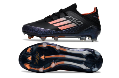 Kids Adidas F50 Elite FG Football Boots - Black/Pink/Blue