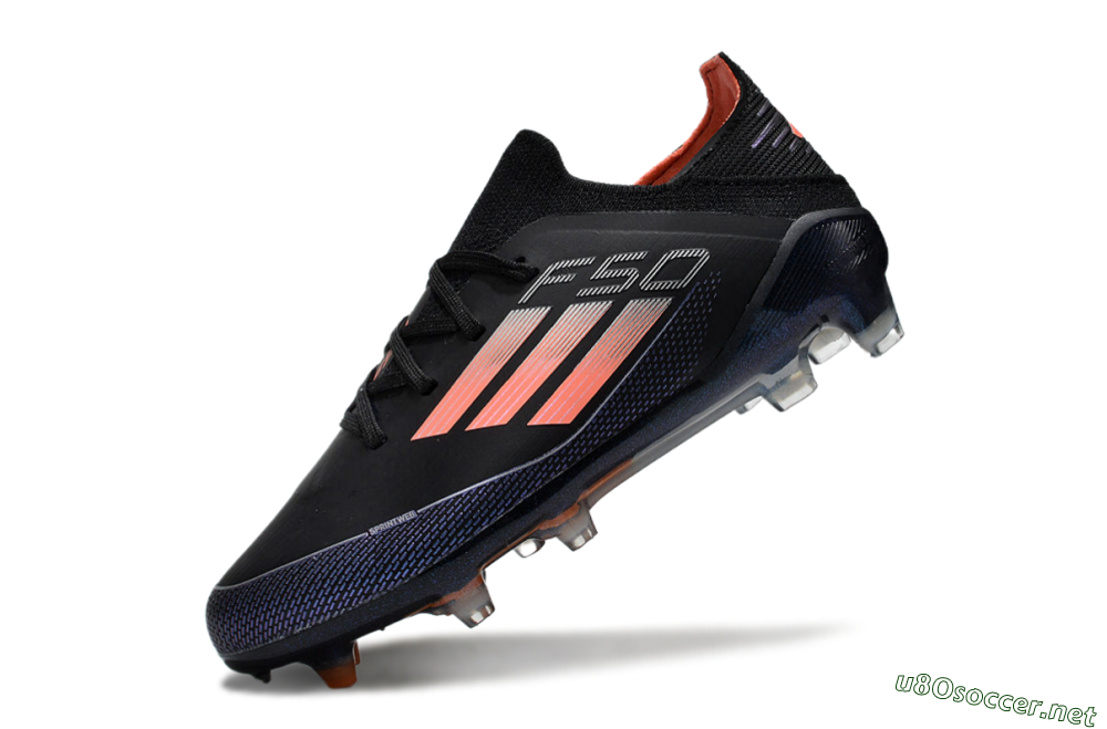 Kids Adidas F50 Elite FG Football Boots - Black/Pink/Blue 4