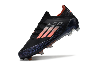 Kids Adidas F50 Elite FG Football Boots - Black/Pink/Blue