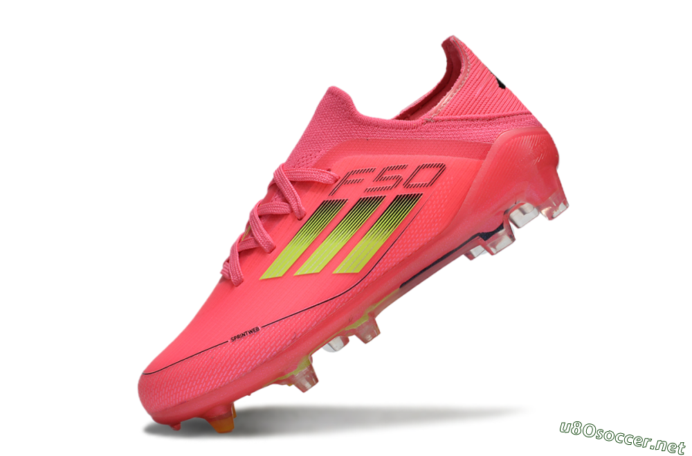 Kids Adidas F50 Elite FG Football Boots - Red/Gold 4