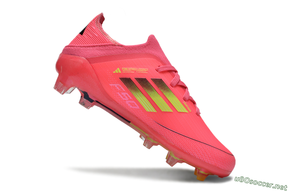 Kids Adidas F50 Elite FG Football Boots - Red/Gold 3
