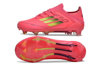 Kids Adidas F50 Elite FG Football Boots - Red/Gold