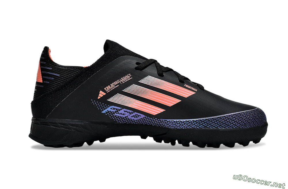 Kids Adidas F50 Elite TF Football Shoes - Black/Pink/Blue 6