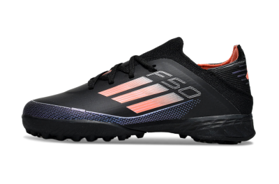 Kids Adidas F50 Elite TF Football Shoes - Black/Pink/Blue