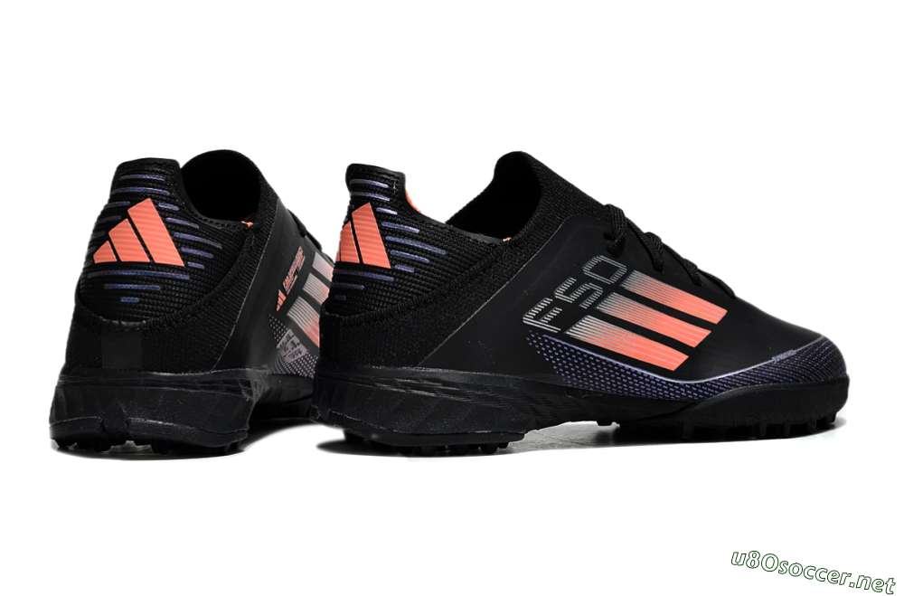 Kids Adidas F50 Elite TF Football Shoes - Black/Pink/Blue 5