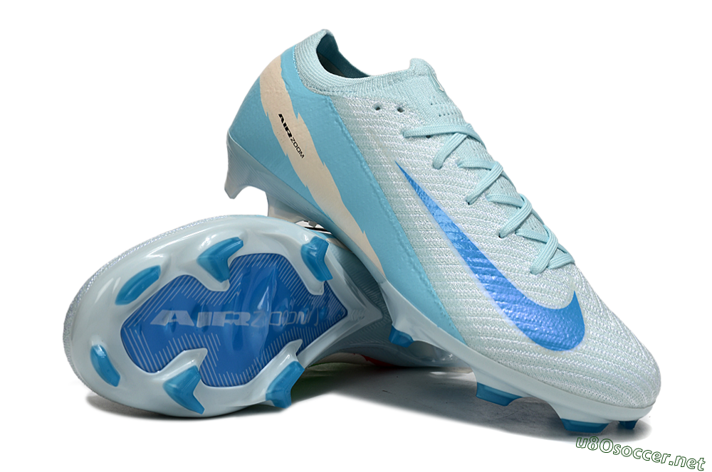 Unisex Nike Air Zoom Mercurial Vapor 16 Elite FG Football Boots - Jade/Blue/Beige 3