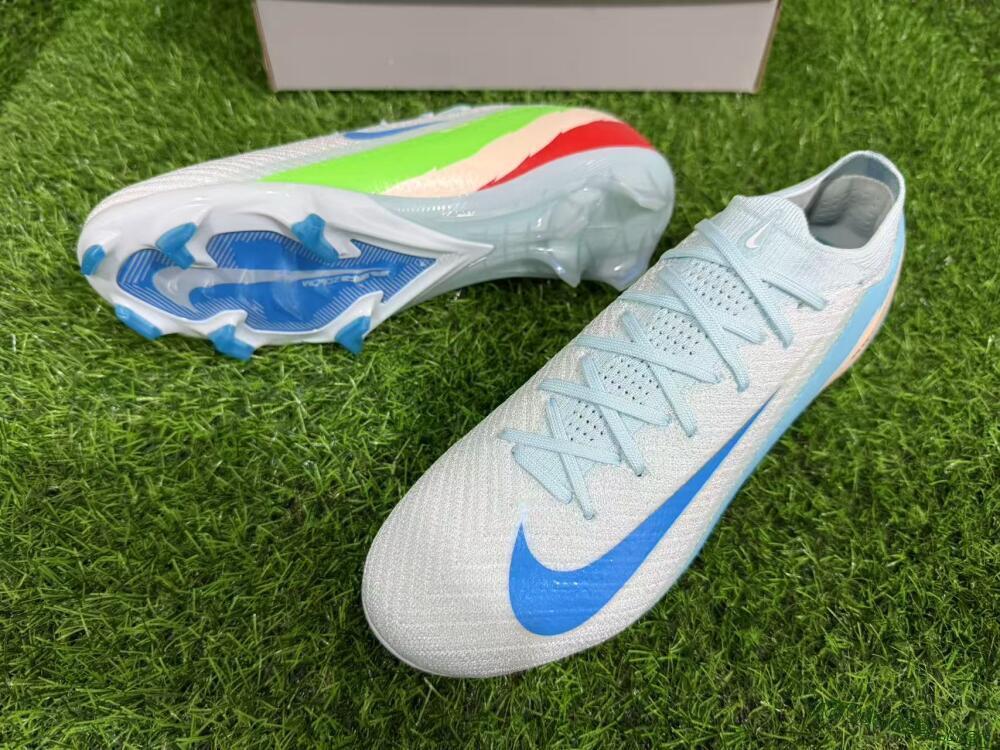Unisex Nike Air Zoom Mercurial Vapor 16 Elite FG Football Boots - Jade/Blue/Beige
