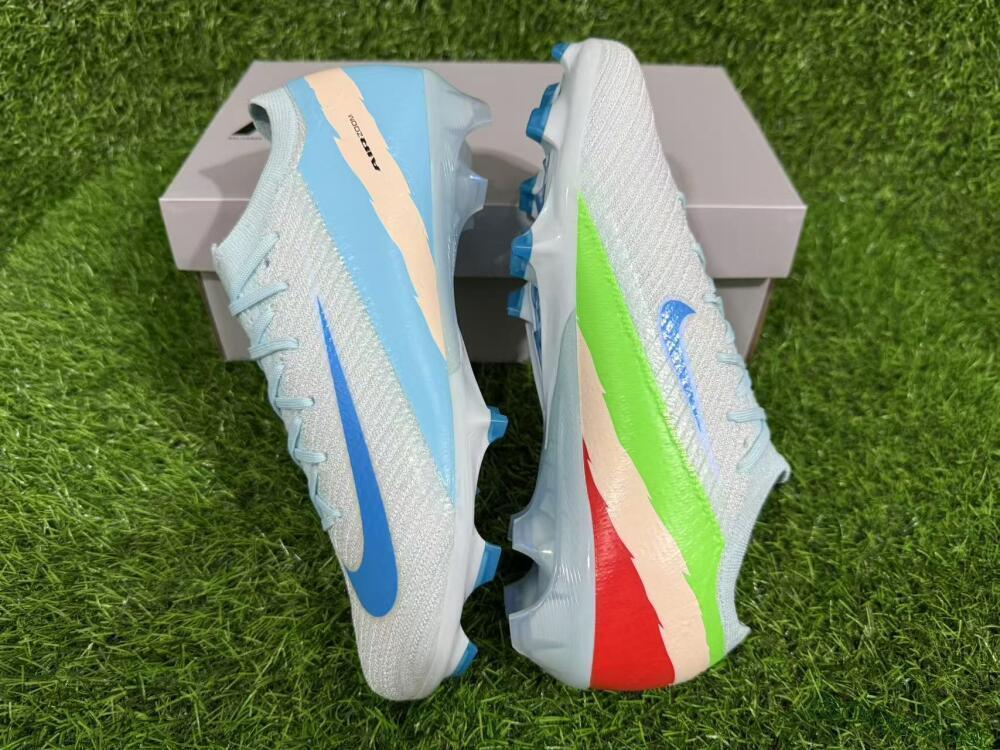 Unisex Nike Air Zoom Mercurial Vapor 16 Elite FG Football Boots - Jade/Blue/Beige
