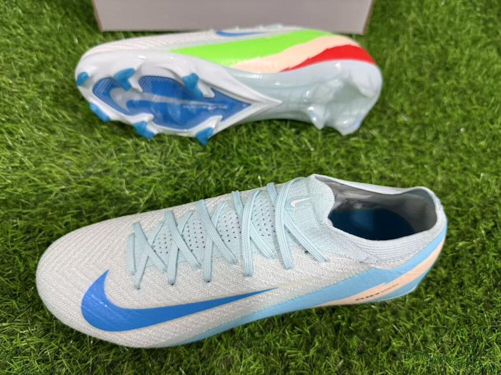 Unisex Nike Air Zoom Mercurial Vapor 16 Elite FG Football Boots - Jade/Blue/Beige