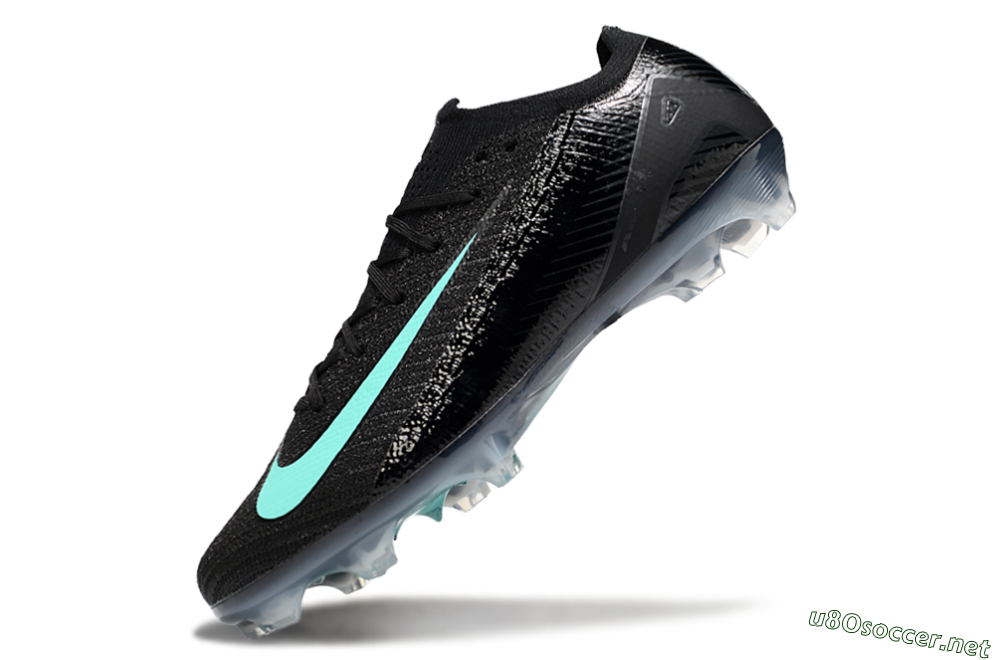 Unisex Nike Air Zoom Mercurial Vapor 16 Elite FG Football Boots - Black/Jade 5