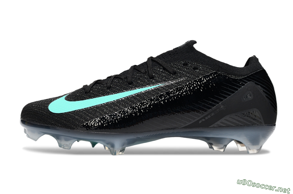 Unisex Nike Air Zoom Mercurial Vapor 16 Elite FG Football Boots - Black/Jade 0