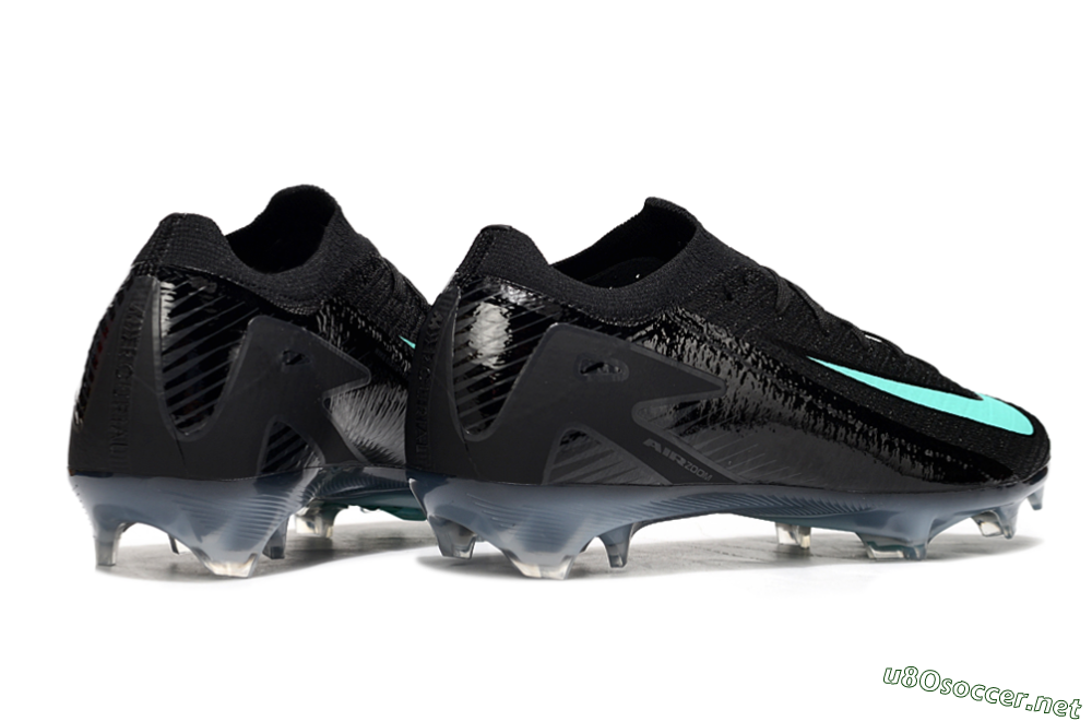 Unisex Nike Air Zoom Mercurial Vapor 16 Elite FG Football Boots - Black/Jade 6