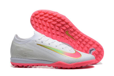 Men's Nike Air Zoom Mercurial Vapor 16 Elite TF Football Shoes - White/Pink/Gold