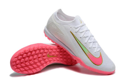 Men's Nike Air Zoom Mercurial Vapor 16 Elite TF Football Shoes - White/Pink/Gold