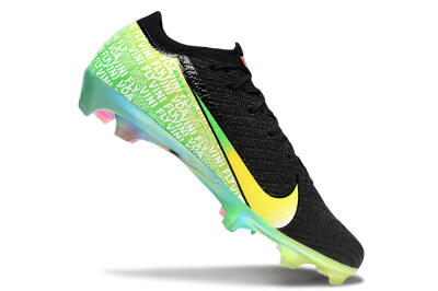 Unisex Nike Air Zoom Mercurial Vapor 16 Elite FG Football Boots - Black/Orange/Yellow