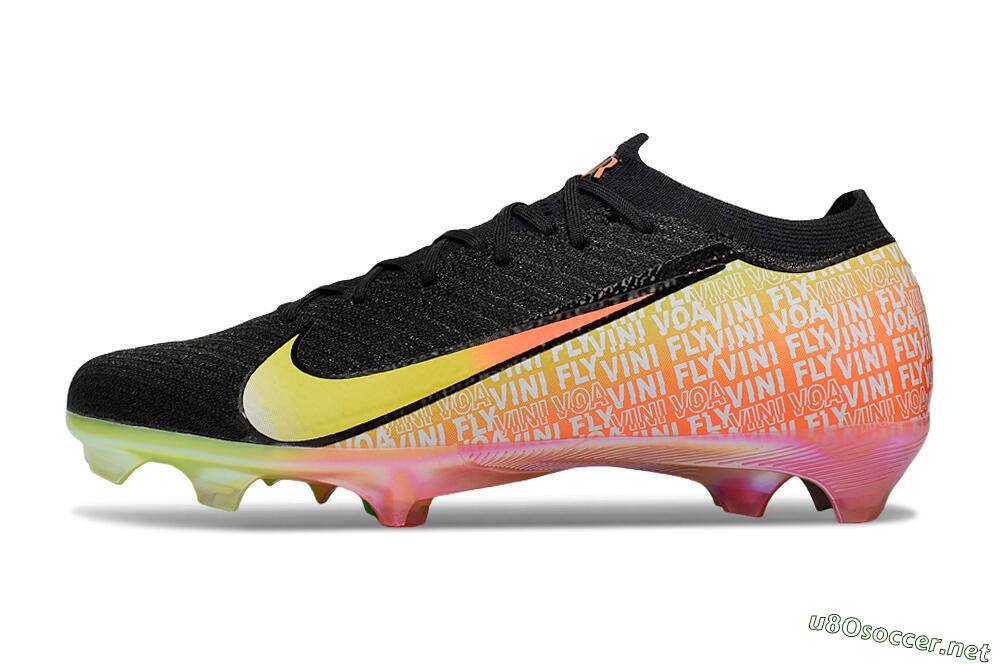 Unisex Nike Air Zoom Mercurial Vapor 16 Elite FG Football Boots - Black/Orange/Yellow 0
