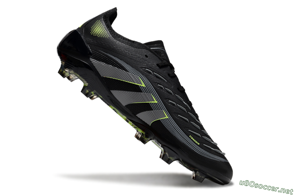 Unisex Adidas Predator 25 Elite FG Football Boots - Black/Silver/Yellow 4